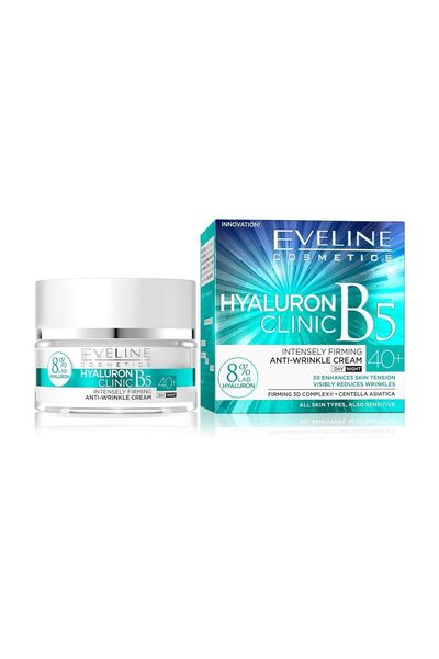 Eveline Cosmetics Крем за лице, Хиалурон Клиник 40+ Против бръчки Ден и нощ, ...