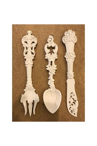 Fatih Polyester Polyester Fork Spoon Knife Set of 3 25 cm