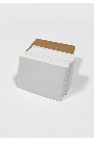 KurumsalMatbaa White Business Card Blank 5.5 X 7.5 cm (200) Boxed (0.24 kg)