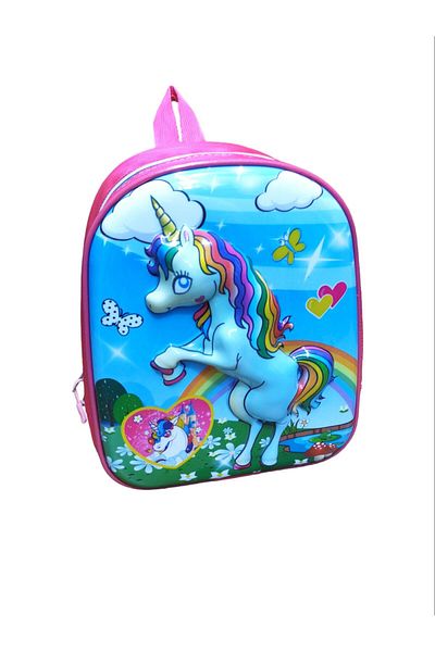 Dadacuq Embossed Rainbow Horse Kindergarten Bag 8265