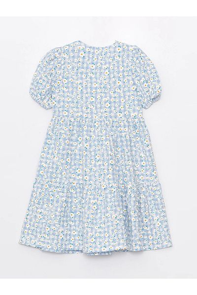 LC Waikiki LCW Kids Crew Neck Floral Girl's Dress