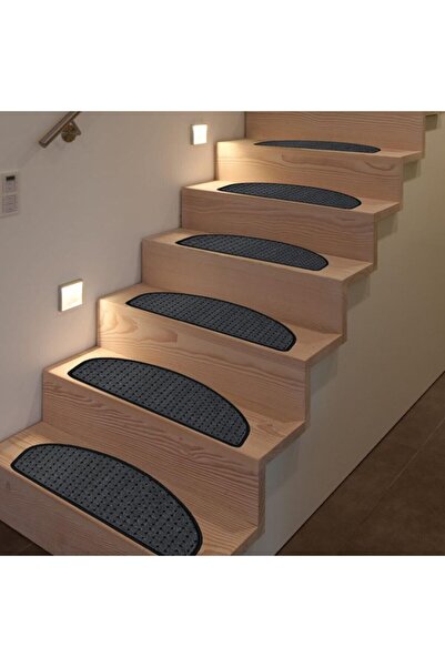 Stepmat Bukle Halıdan Kaymaz Tabanlı Merdiven Basamak Paspası / Halısı