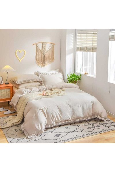 eyma home Σετ Παπλωματοθήκης 4 τεμαχίων 100% βαμβακερό