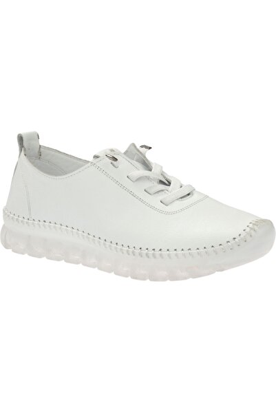 Voyager V24Ya-9050 White Skin Leather Comfort Women's Shoes
