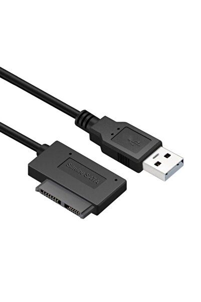aogo Usb 2.0 To 7+6 13 Pin Sata Laptop Cd/dvd Harici Bağlantı Kablosu Slimlin...