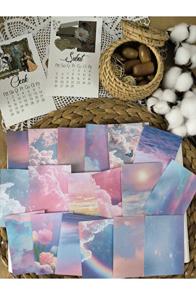 SelisCraft Violet Temalı Etiket Scrapbook Seti 01 Ajanda Planlayıcı Bullet Jo...