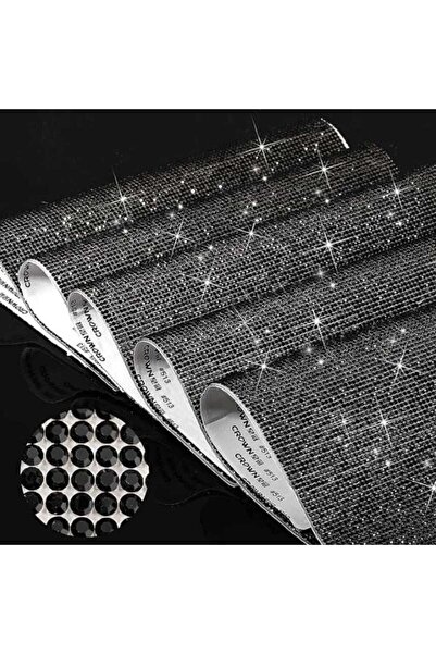 tascı aksesuar Taşlı Sticker Siyah 24x40cm