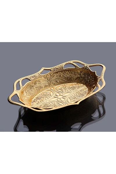İnova Home Decor Gold Color Ahsen Snack Bowl and Date Bowl