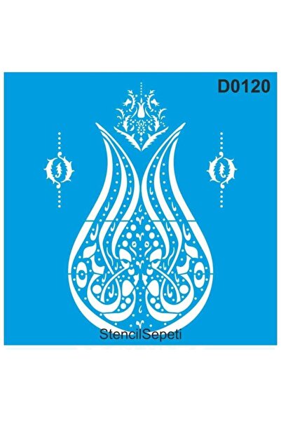 DERYA DESİNG ART Hat Sanatı Deseni Stencıl Şablon STD0120- 40x40cm