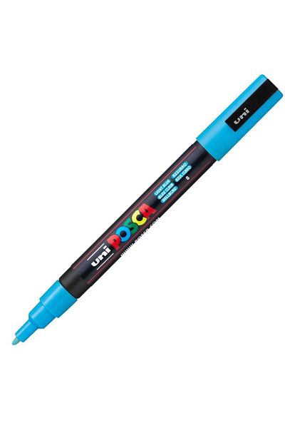 Uni Pc-3M Posca Marker - 0.9-1.3mm Light Blue
