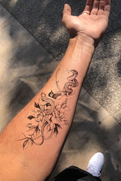 BP Tattoo Geçici Yılan Dövmesi
