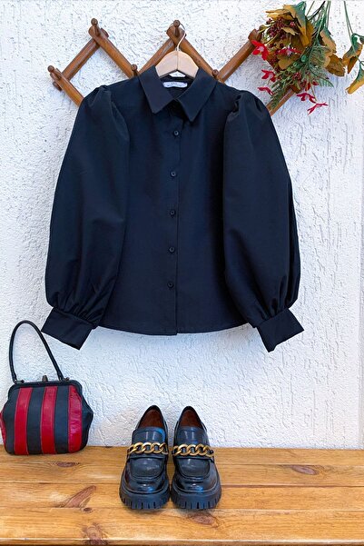 Ceylan Otantik Klasik Yaka Crop Gömlek