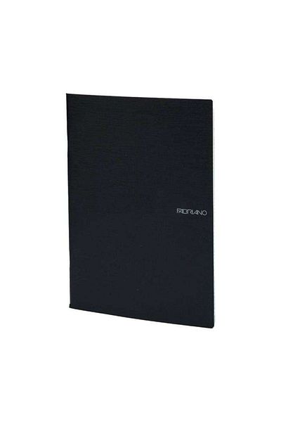 Fabriano Ecoqua Writing and Drawing Notebook 85 g A4 Black Cover 38 Sheets