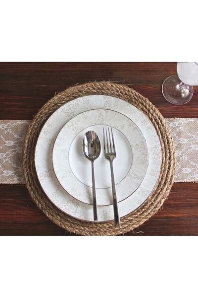 Romans Американска услуга 2-компонентно въже от юта - ръчно изработено