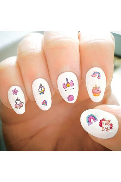 BP Tattoo Unicorn Sevimli Tırnak Dövmesi