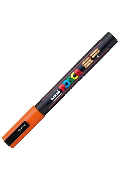 Uni Orange Posca Marker - Pc-3M 0.9-1.3 mm
