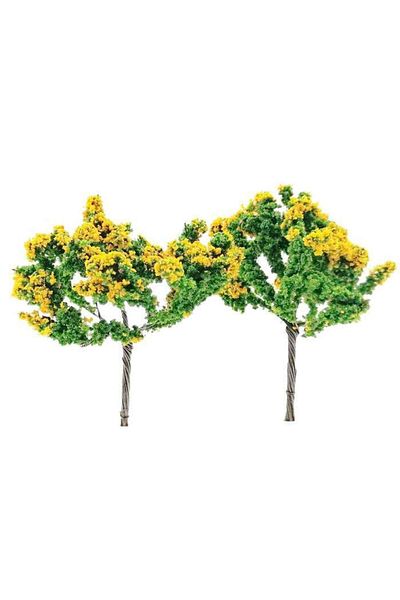 Jordania Model 1200 Scale Yellow Floral Tree 4 cm 2 Units Nw4070D