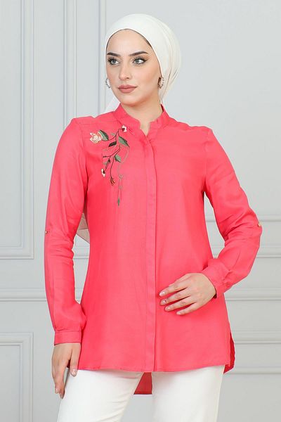 Modamihram Tunica broderie cu model flori de rodie - 6102