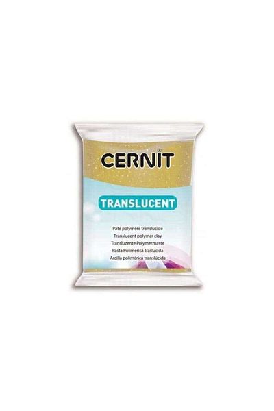 Cernit Translucent Glitter Gold Dough - Baked 56 g