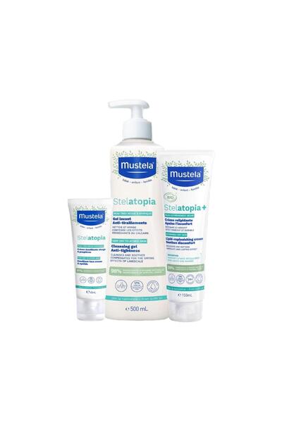 Mustela Çok Kuru Ciltler Günlük Bakım Seti
