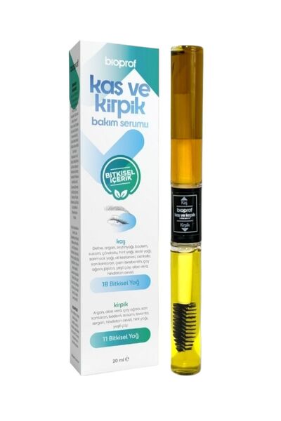 Doğal Bitkisel Kaş Kirpik Bakım Serumu Besleyici Ve Dolgunlaştırıcı 20 ml