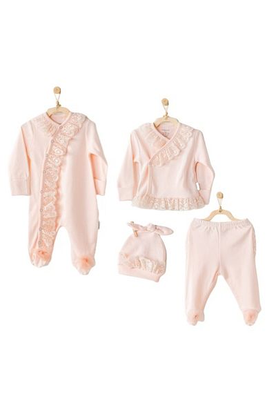 andywawa Ac24264 Chic Girl - مجموعة مخرج مستشفى السلمون المكونة من 4 قطع