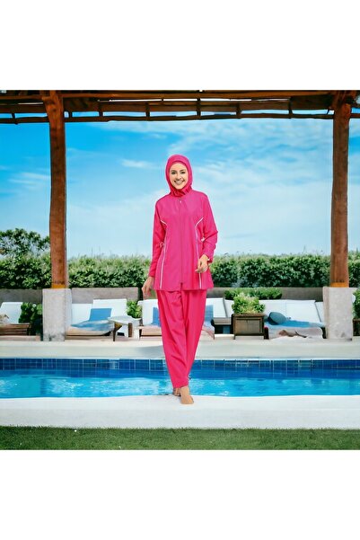 Shopiolog Μοντέλο μακρύ μικρομανίκι με γεωμετρικό σχέδιο με πλήρη χιτζάμπα