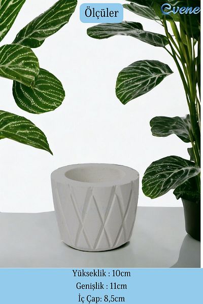 Evene Countertop Cutlery Decorative Upright Cutlery Holder Cylinder Cutlery White Color Model 18