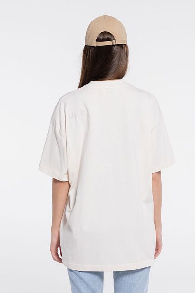 Friday Offset Γυναικείο T-Shirt Ecru Oversize - 2 Πακέτο, 100% Βαμβάκι, Λαιμόκοψη