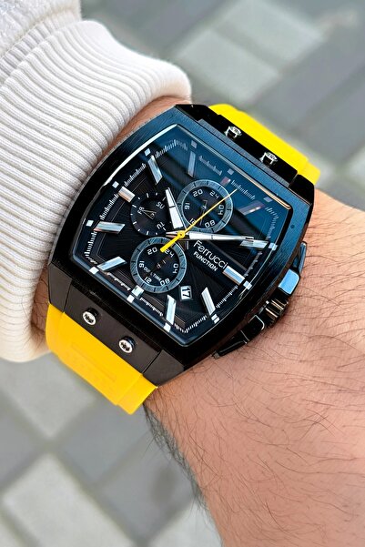 Ferrucci Function FCF03297FS.06 Silikon Kordon Erkek Kol Saati