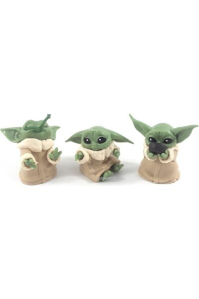 Patavat Baby Yoda 6lı Set Figür Biblo 6 Adet Figür