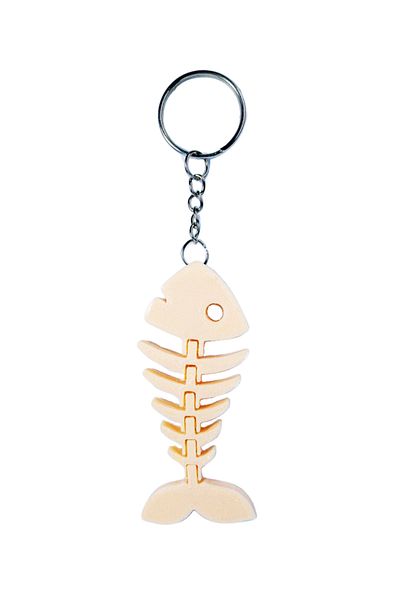 Tesseract Nude Colored Animated Anchovy Keychain