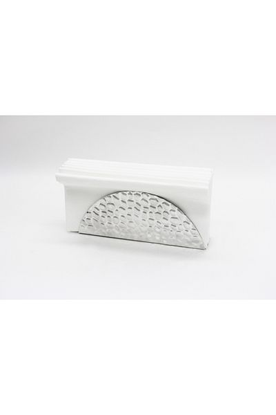 MOENA Studio Studio Decorative Patterned Chrome Plated Napkin Holder