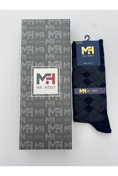 MRHERO 6-Piece Bamboo Men's Long Sock Socks - Black Perfume Scented