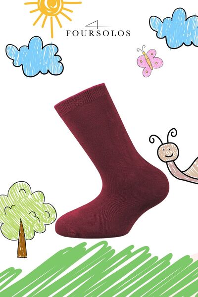 FOURSOLOS Bamboo Premium Girl's Socks - Seamless and Washed Scented, Exclusive Set of 2
