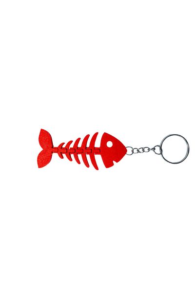 Tesseract Red Movable Anchovy Keychain