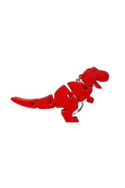 Tesseract Red Dino Movable Keychain