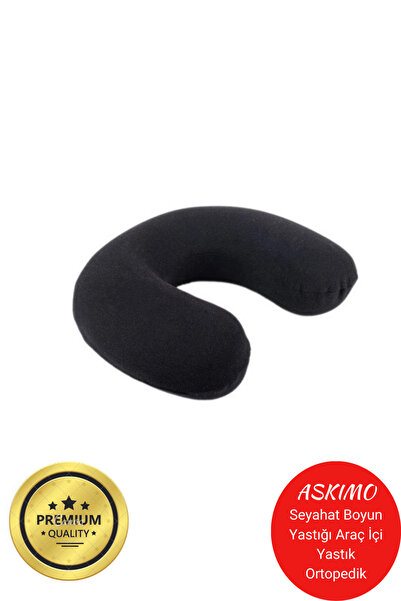 Askımo Seyahat Boyun Yastığı Ortopedik Yastık Boyun Destekli Araç Yolculuk Ya...