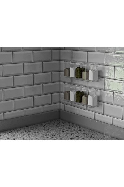 practical house Lüks Baharatlık Kendinden Yapışkanlı 6 Adet Baharatlık Seti E...