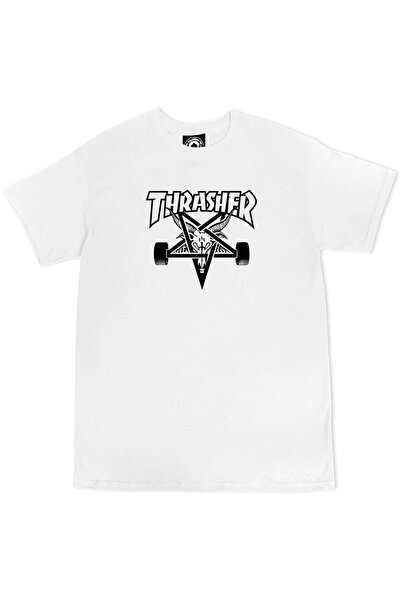 Thrasher Tricou alb Skategoat