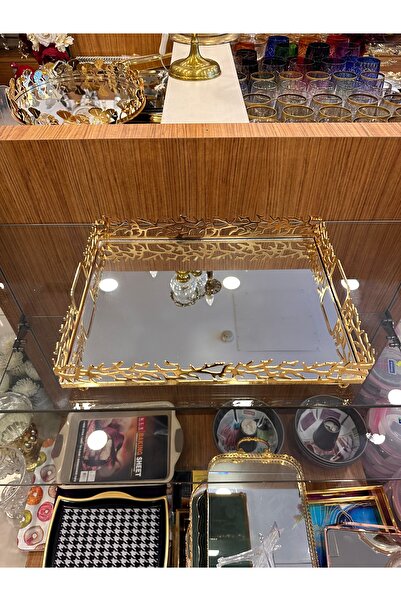 PLUS HOME DEKORATİF AYNALI TEPSİ