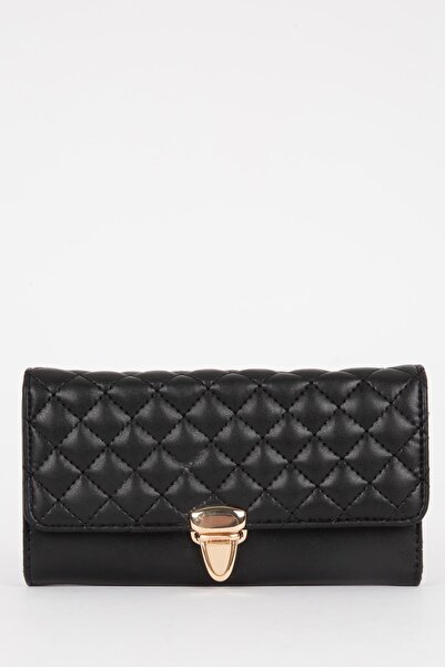 DeFacto Quilted Faux Leather Women's Wallet - D2215AXNS