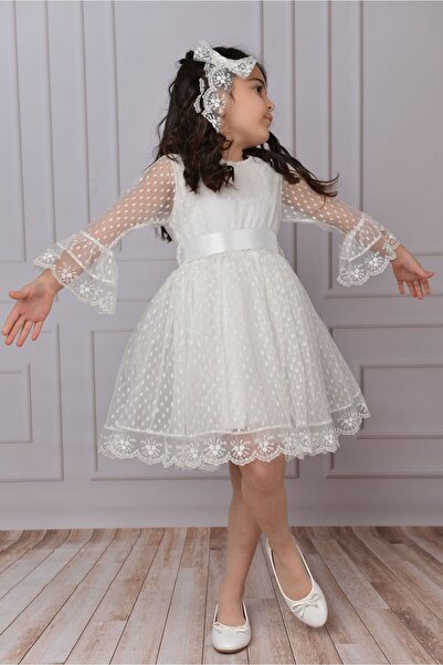 Delfini kids Rochie pentru fete Rochie pentru fete cu cataramă Rochie pentru fete Rochie din tul din dantelă