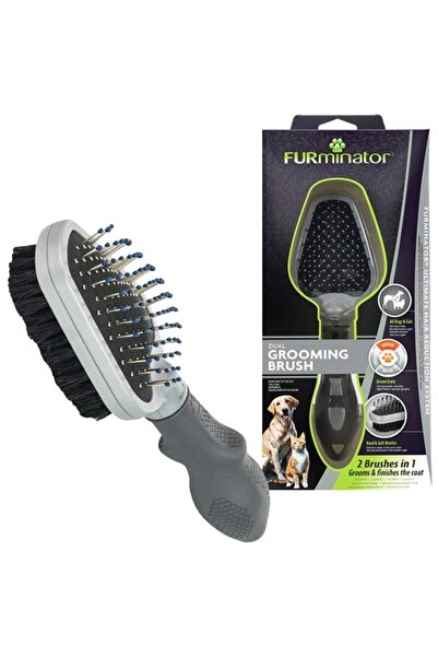 Furminator Çift Taraflı Kedi ve Köpek Tarama Fırçası