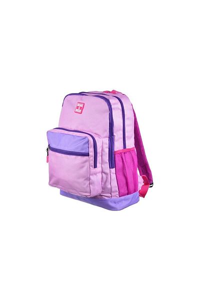 Bear & Deer Rucsac de școală roz cu două ochi - BD-CN0239
