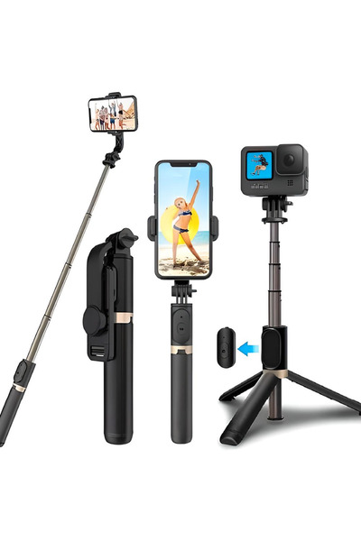 OBRAX KRAFT Selfie Stick Q07 Bluetooth Kumandalı Selfie Çubuğu, Tripod, Monopod