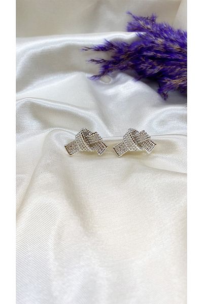 Eylülün Takısı Silver Colored Women's Bond Earrings