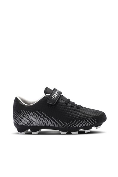 Slazenger Pantofi de fotbal pentru copii unisex - negru/gri, CULTURAL