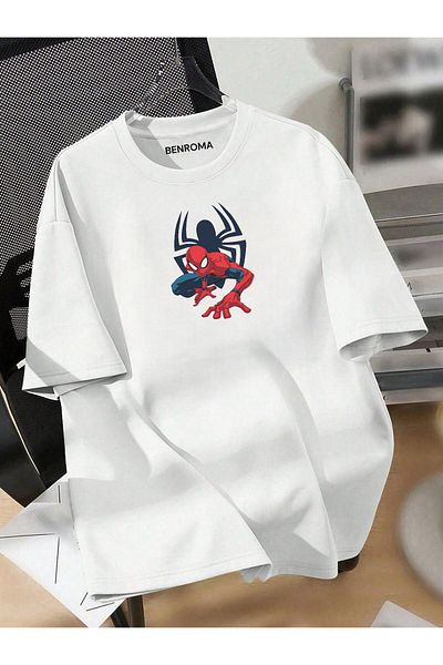 BENROMA Spider-Man Printed Unisex Oversize T-shirt - Διαθέσιμο για ηλικίες 3-12 ετών