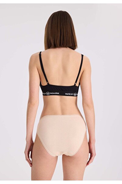 WESTMARK LONDON Nude Color 5-Piece Cotton Mini Women's Slip - Ribbed EVA Rib Mini